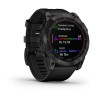 Garmin Fenix u200bu200bu200bu200b7X -kello - Sapphire Solar, Titanium, Musta DLC mustalla rannella - 010-02541-23