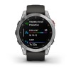 Garmin Epix -kello - teräs, hopea, harmaa ranneke - 010-02582-01