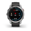 Garmin Epix -kello - teräs, hopea, harmaa ranneke - 010-02582-01