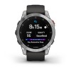 Garmin Epix -kello - teräs, hopea, harmaa ranneke - 010-02582-01