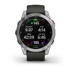Garmin Epix -kello - teräs, hopea, harmaa ranneke - 010-02582-01
