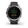Garmin Epix -kello - teräs, hopea, harmaa ranneke - 010-02582-01