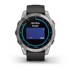 Garmin Epix -kello - teräs, hopea, harmaa ranneke - 010-02582-01