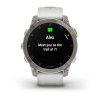 Garmin Epix kello - safiiri, titaani, hopea, valkoinen ranneke - 010-02582-21