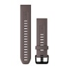 Taupe harmaa silikonihihna - QuickFit 20 - fenix 7S - 010-13102-10