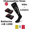 Lenz Heat Sock 1.0 slim fit ogrevane nogavice + litijeva baterija rcB1200