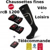 Uppvärmda strumpor Heat Sock 1.0 slim fit Lenz + litiumbatterier pack rcB1200 + fjärrkontroll