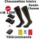 Lenz Heat Sock 3.0 uppvärmda strumpor + litiumbatteripaket rcB1200 + fjärrkontroll