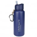 Botella de filtro de auga LifeStraw GO de aceiro inoxidable