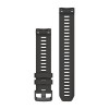 Rannekoru Instinct 2 Garmin - Silikonigrafiitti - 22 mm