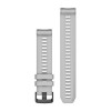 Garmin Instinct 2 -hihna - vaaleanharmaa silikoni - 22 mm