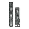 Rannekoru Instinct 2 Garmin - Silikonigrafiitti Camo - 22 mm