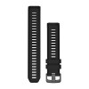 Garmin Instinct 2 -hihna - musta silikoni - 22 mm