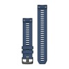 Garmin Instinct 2 -hihna - sininen silikoni - 22 mm