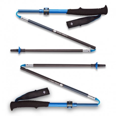 Bâtons de randonnée et de trail Distance Carbon FLZ Z-POLES Black Diamond