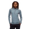 Vandringströja för dam Alpenglow Pro Hoody Black Diamond - Storm Blue