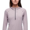 Vandringströja för dam Alpenglow Pro Hoody Black Diamond - Wood Violet