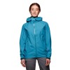 Giacca antipioggia da donna HighLine Stretch Shell Black Diamond - Cerulean Blue