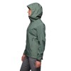 Giacca antipioggia da donna HighLine Stretch Shell Black Diamond - Laurel Green