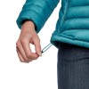 Ženska puhovka Approach Down Hoodie Black Diamond - Azul