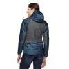 Damska kurtka do biegania Vision Hybrid Hoody Black Diamond - Azurite
