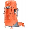 Mochila de caminhada feminina Deuter Aircontact Core 45+10 SL - páprica-grafite