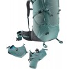 Mochila de caminhada feminina Deuter Aircontact Core 55+10 SL - jade-grafite