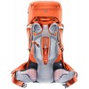 Mochila de caminhada feminina Deuter Aircontact Core 55+10 SL - páprica-grafite