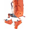 Mochila de trekking feminina Deuter Aircontact Core 65+10 SL - páprica-grafite