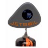 Gauge weighs gas cartridge for Jetboil stove