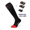 Beheizbare Socken Heat Sock 4.1 Zehenkappe Lenz - schwarz