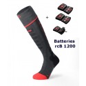 Uppvärmda skidstrumpor Heat Sock 5.1 tåhätta Lenz