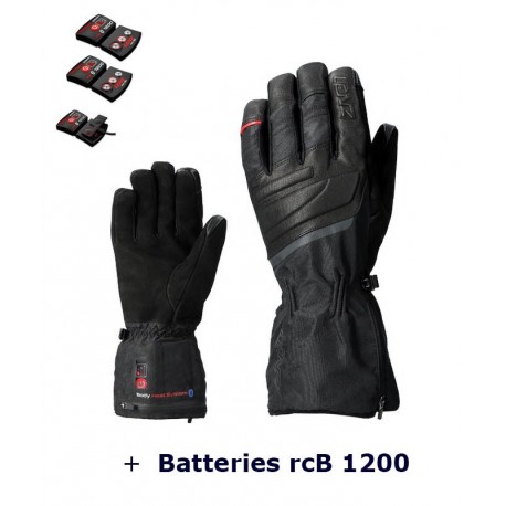 Urban Line Lenz Heat Glove 6.0 extra tunna läderuppvärmda handskar med rcB 1200 batteripaket