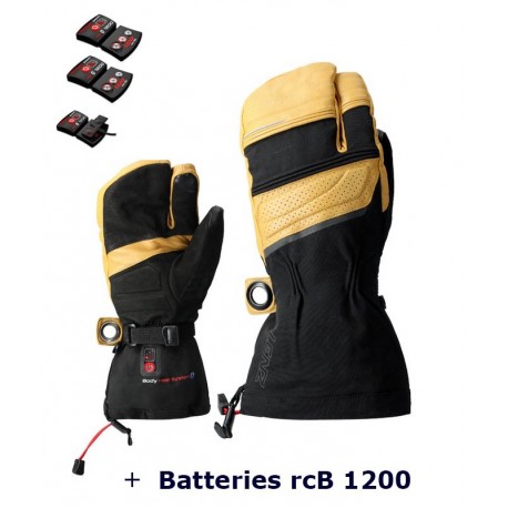 Lenz Heat Glove 8.0 Split Index Grijane rukavice s tri prsta s RCB 1200 baterijom
