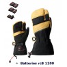 Gants chauffants trois doigts à index séparé Heat Glove 8.0 Lenz