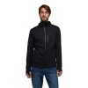 Coefficient Quarter Zip hoody Black Diamond Pohodniška majica s kapuco – črna