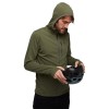 Coefficient Quarter Zip pulover s kapuco in črno diamantno pohodniško majico - Tundra