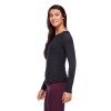 T-shirt da escursionismo da donna LS Rhythm Tee Black Diamond - nera