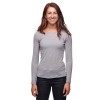 T-shirt da escursionismo da donna LS Rhythm Tee Black Diamond - peltro