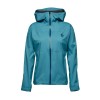 Stormline Stretch Rain Shell Women's Rain Jacket Black Diamond - Cerulean Blue