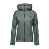 Women's rain jacket Stormline Stretch Rain Shell Black Diamond - Laurel Green