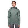 Women's rain jacket Stormline Stretch Rain Shell Black Diamond - Laurel Green