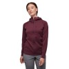 Polar de sendeirismo para muller Coefficient Fleece Hoody Black Diamond - Blackberry