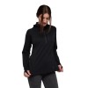 Dámsky turistický top Black Diamond Coefficient Quarter Zip Hoody - čierny