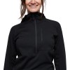 Dámsky turistický top Black Diamond Coefficient Quarter Zip Hoody - čierny