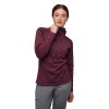 Dámsky turistický top Coefficient Quarter Zip Hoody Black Diamond - Blackberry