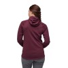 Dámsky turistický top Coefficient Quarter Zip Hoody Black Diamond - Blackberry