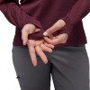 Dámsky turistický top Coefficient Quarter Zip Hoody Black Diamond - Blackberry