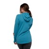 Dámsky turistický top Coefficient Quarter Zip Hoody Black Diamond - Cerulean Blue
