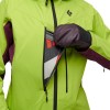 Dawn Patrol Hybrid Shell Black Diamond women's ski jacket - Aloe-Blackberry
